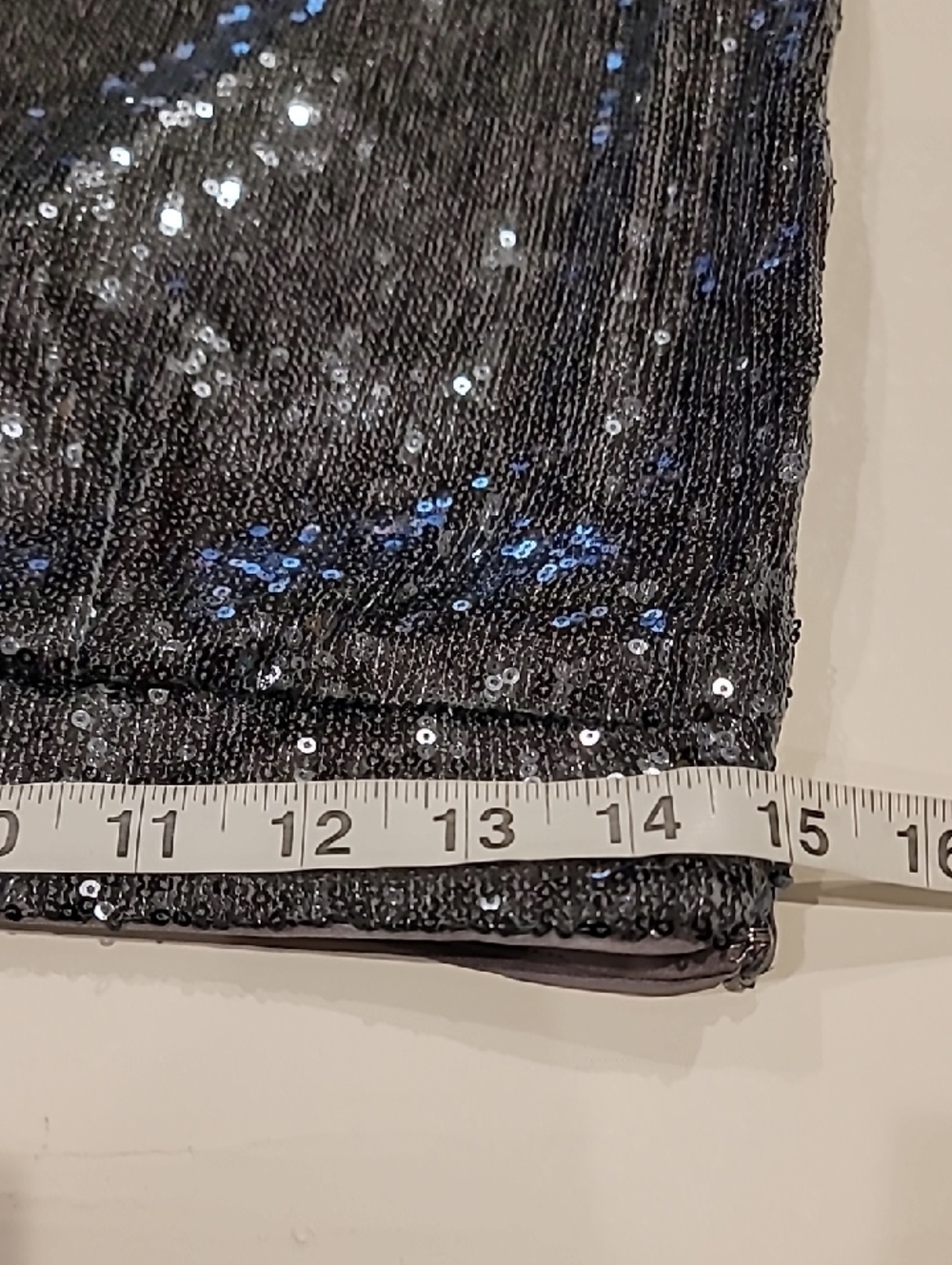 a new day Silver Sequin Wide-Leg Pants Evening Silver Gray 6 - Picture 9 of 12